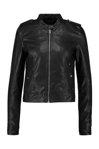 women's black napa leather biker jacket classic moto zip style exclusive special