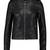 Women black 100% lambskin black leather jacket biker motorcycle napa leather jacket-cl-w285
