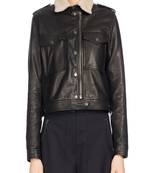 women's black napa leather biker jacket classic moto zip style exclusive original