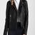 Women black 100% lambskin black leather jacket biker motorcycle napa leather jacket-cl-w287