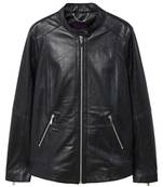 women's black napa leather biker jacket classic moto zip style exclusive top grade