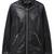 Women black 100% lambskin black leather jacket biker motorcycle napa leather jacket-cl-w289