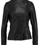 women's black napa leather biker jacket classic moto zip style exclusive pro