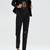 Women black 100% lambskin black leather jacket biker motorcycle napa leather jacket-cl-w291