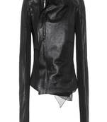 women's black napa leather biker jacket classic moto zip style exclusive featured