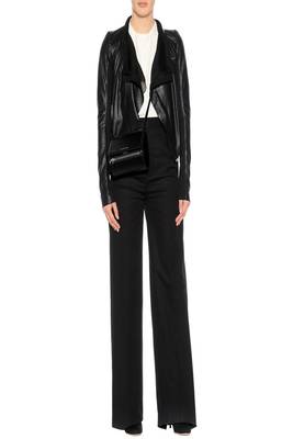 women's black napa leather biker jacket classic moto zip style exclusive featured 2