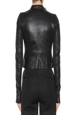 women's black napa leather biker jacket classic moto zip style exclusive featured 3