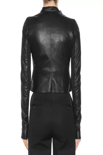 women's black napa leather biker jacket classic moto zip style exclusive featured