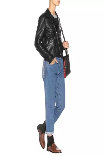 women's black napa leather biker jacket classic moto zip style modern premium