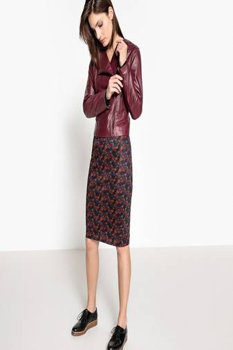 Women maroon  100% lambskin leather jacket biker motorcycle napa leather jacket-296
