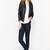 Women black 100% lambskin black leather jacket biker motorcycle napa leather jacket-298