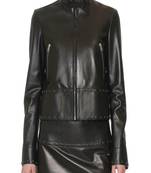 women's genuine lambskin leather biker jacket classic moto zip style exclusive fine