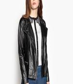 women's black lambskin leather biker jacket classic moto zip style exclusive sophisticated