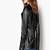 Women’s genuine lambskin black leather biker jacket slim fit designer motorcycle-c306