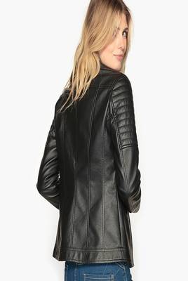 women's black lambskin leather biker jacket classic moto zip style exclusive classic 2