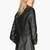 Women’s genuine lambskin black leather biker jacket slim fit designer motorcycle-c306