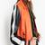 Women’s genuine lambskin orange leather biker jacket slim fit designer motorcycle-c307