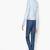 Women’s genuine lambskin sky-blue leather biker jacket slim fit designer motorcycle-308
