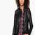 Women’s genuine lambskin black leather biker jacket slim fit designer motorcycle-c311