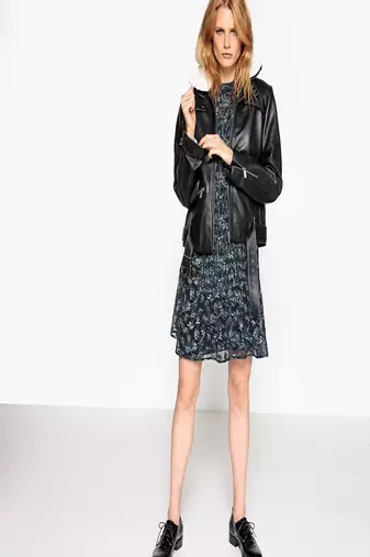 women's black lambskin leather biker jacket classic moto zip style exclusive distinctive