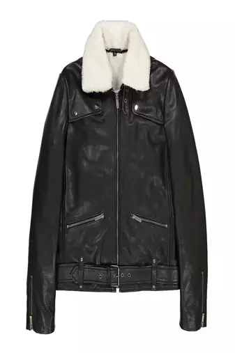 women's black lambskin leather biker jacket classic moto zip style exclusive distinctive