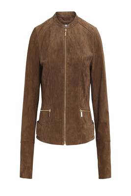 women's brown lambskin leather biker jacket classic moto zip style distinctive 1