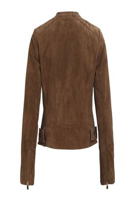 women's brown lambskin leather biker jacket classic moto zip style distinctive 2