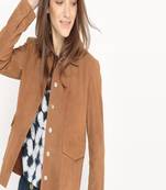 women's brown lambskin leather biker jacket classic moto zip style luxury