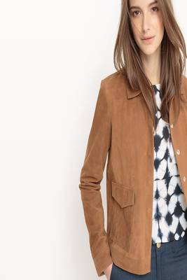 women's brown lambskin leather biker jacket classic moto zip style luxury 2