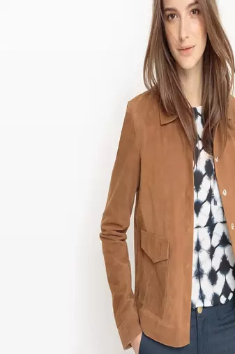 women's brown lambskin leather biker jacket classic moto zip style luxury