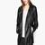 Women’s genuine lambskin black leather biker jacket slim fit designer motorcycle-c319
