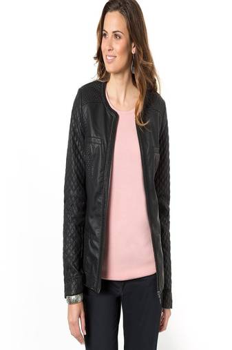 Women’s genuine lambskin black leather biker jacket slim fit designer motorcycle-c320