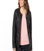 Women’s genuine lambskin black leather biker jacket slim fit designer motorcycle-c320
