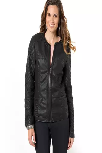 women's black lambskin leather biker jacket classic moto zip style exclusive deluxe