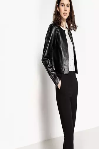 women's genuine lambskin leather biker jacket classic moto zip style exclusive pro