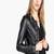 Womens genuine lambskin leather motorcycle slim fit designer ladies biker jacket-cl-w330