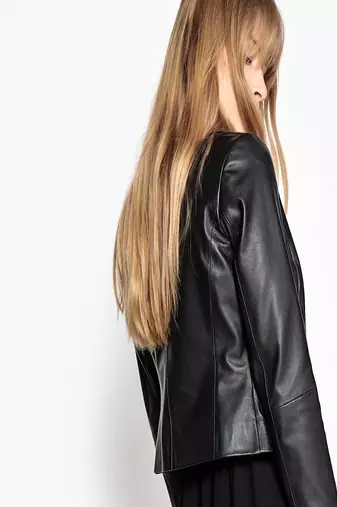 women's genuine lambskin leather biker jacket classic moto zip style exclusive ultimate