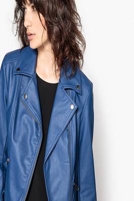 women's genuine lambskin leather biker jacket classic moto zip style exclusive advanced 1
