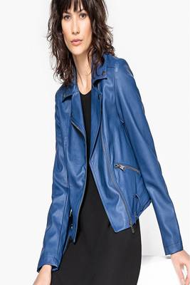 women's genuine lambskin leather biker jacket classic moto zip style exclusive advanced 3