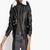 Womens genuine lambskin leather motorcycle slim fit designer ladies biker jacket-c333