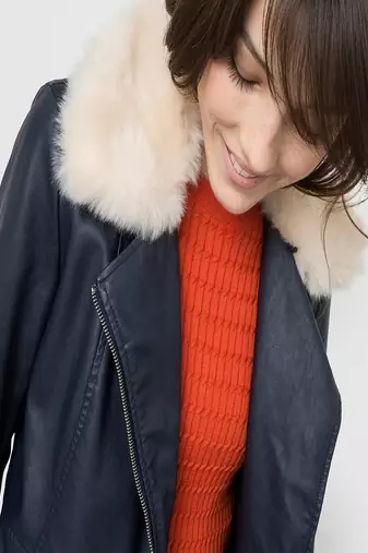 women's genuine lambskin leather biker jacket classic moto zip style modern exclusive