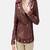Womens genuine lambskin brown leather motorcycle slim fit designer ladies biker jacket-ccl-w339