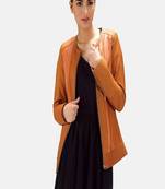 women's brown lambskin leather biker jacket classic moto zip style special