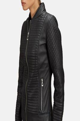 women's black lambskin leather biker jacket classic moto zip style exclusive high quality 2