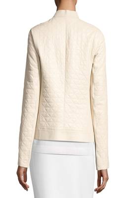 women's cream lambskin leather biker jacket classic moto zip style exclusive 1