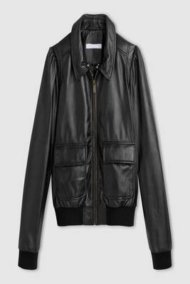 women's black lambskin leather biker jacket classic moto zip style exclusive fine 3