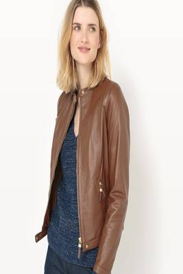 women's black lambskin leather biker jacket classic moto zip style exclusive pro 1