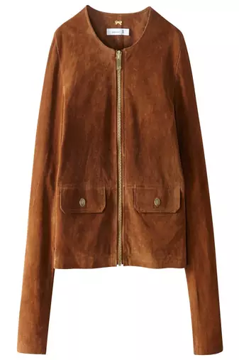 women's brown lambskin leather biker jacket classic moto zip style original