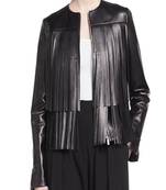 Womens genuine lambskin black leather motorcycle slim fit designer ladies biker jacket-cl-w356