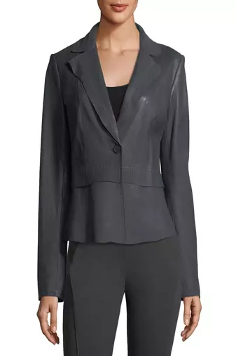 women's black lambskin leather biker jacket classic moto zip style modern premium